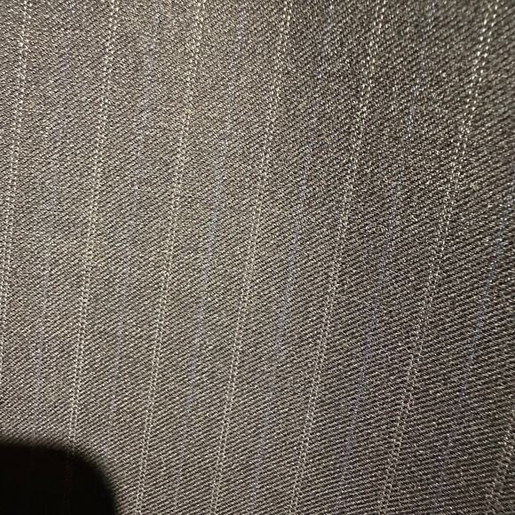 Ann Taylor Factory Pinstriped pants 4 Wide Leg Lined Office Work Professional - Picture 4 of 10